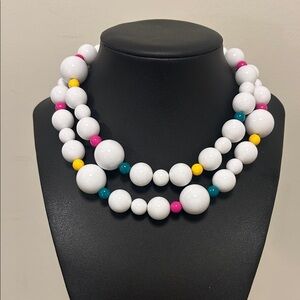 Vintage Avon Multicolor Beaded Necklace 30”